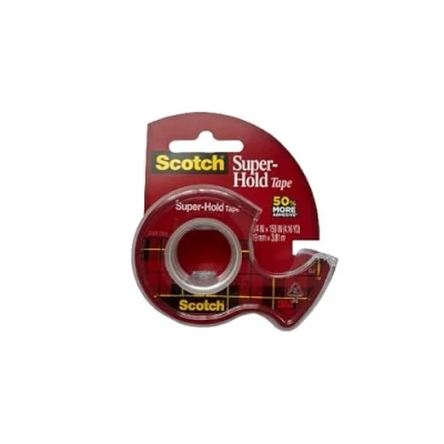 Image de Scotch Ruban adhésif super adhérent, finition transparente, 50 % d&#039;adhésif en plus, favori de confiance, 0,9 x 38,1 cm, distribué