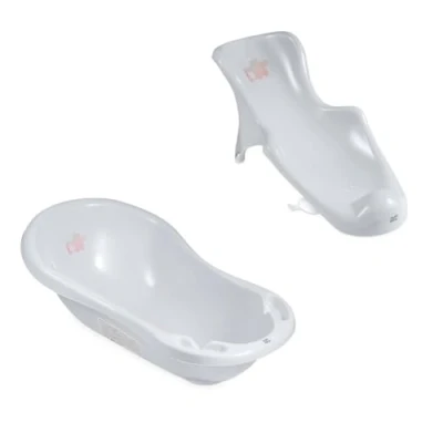 Image de Hylat Baby Ensemble de baignoire pour bébé avec siège bain Certificat TÜV Rheinland antidérapante et confortable les premiers mois Collection Lite