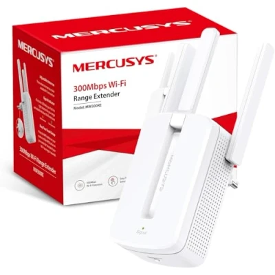 Image de Répéteur WiFi 300 Mbps MERCUSYS MW300RE 3 antennes externes avec Technologie MIMO Configuration Facile