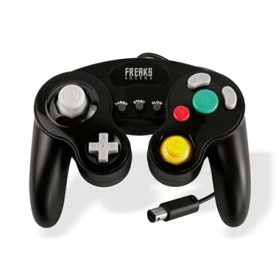 Image de Manette FREAKS AND GEEKS fonction turbo &amp; slow Blanc pour Gamecube/Wii