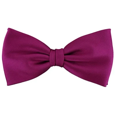 Image de TigerTie pré liée satin N ud papillon en lila magenta fuchsia unicolor + boîte
