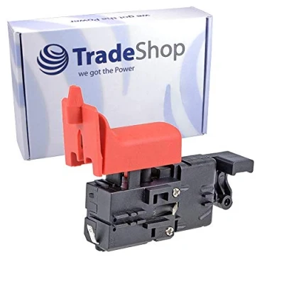 Image de Trade Shop Interrupteur de rechange pour nombreux marteaux perforateurs Bosch comme GBH 2 24 D, 26 RE, 2400, 2600