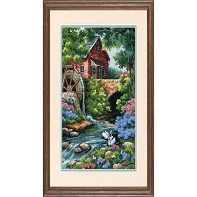 Image de Dimensions Chalet DE Vieux Moulin, Toile, Multicolore, 12 x 16 (30 41 cm)