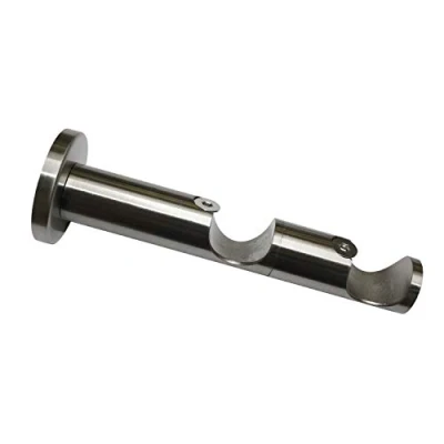 Image de Gardinia Support Combiné 2 Voies Ouvert pour Ø 25/25 mm 8/6 cm, Gamme d&#039;éléments à l&#039;unité Windsor, Aspect Acier Inoxydable