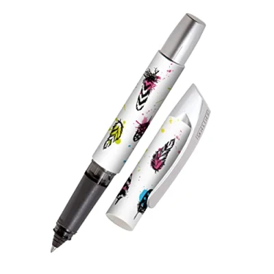 Image de Online stylo roller ergonomique Campus Feather │ pour l&#039;école et le lycée poignée souple gauchers droitiers cartouches d&#039;encre standard, rechargeable à
