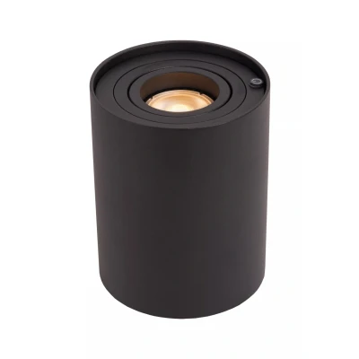 Image de Lucide Tube lampe à poser Ø 9,6 x 12,5 cm gradateur 3 niveaux noir
