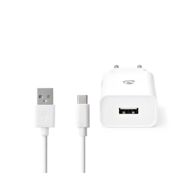 Image de Nedis Modèle du produit : Chargeur mural 12 W Fonction de charge rapide 1x 2.4 A USB Type C Neuf
