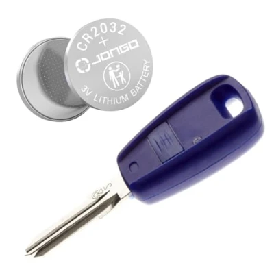 Image de Jongo Coque de Clé avec Lame Compatible Fiat Punto (1999 à 2004) 1x Pile Maxell CR2032 Boitier Clef Plip Voiture Télécommande 1 Bouton