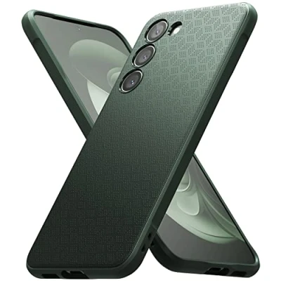 Image de Ringke Compatible avec Coque Samsung Galaxy S23 Plus 5G [Onyx] Antidérapant Antichoc Protection Robuste Flexible Ultra Fine TPU Souple Durable Étui Dark Green