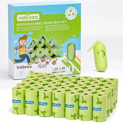 Image de Nobleza Sac a Crottes Chien, 540 Chien Déjection, avec 1 Distributeur Sacs Ramasse pour Chiens, Résistant aux Fuites &amp; sans Odeur