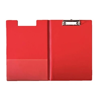 Image de LEITZ Ecritoire porte bloc à couverture, format A4, film transparent PP, rouge, couverture en cart