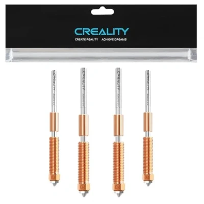 Image de Buses officielles Creality K1C 0,4 mm, buse Unicorn Quick Swap Ender 3 V3 avec rupture de chaleur en alliage titane, cuivre et acier trempé pour K1C/Ender V3/Ender Plus (4 pièces)