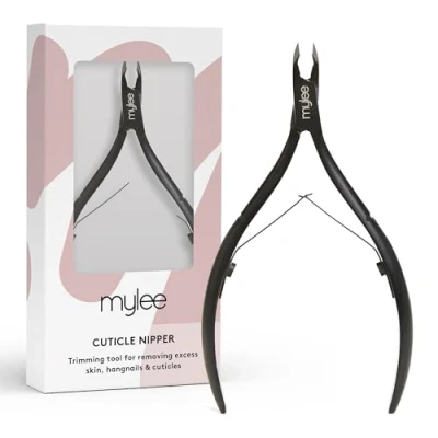 Image de Mylee Pince à cuticules professionnelle élégante en acier inoxydable de qualité pour une coupe précise et un retrait efficace des cuticules, ongles l&#039;excès peau