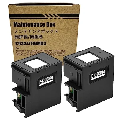 Image de COCADEEX Lot de 2 boîtes d&#039;entretien d&#039;encre rechange pour imprimante C9344 ou C12C934461, fonctionne avec XP 2100 4100 3100 2105 3105 4105 WF 2830 2850 2810 2835