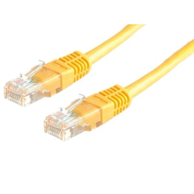 Image de VALUE Cordon LAN Cat 6 Câble réseau UTP Ethernet avec connecteur RJ45 jaune 0,5 m
