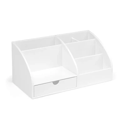 Image de Osco White Hi Gloss Desk Organiser AD01 OW Blanc