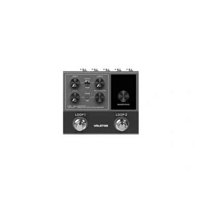 Image de Valeton VLP 200 Pédale de looper multi effets avec 100 motifs batterie, 30 effets, overdubs illimités d&#039;effets guitare compacte et durable pour le live l&#039;enregistrement