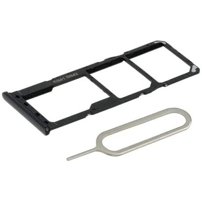 Image de MMOBIEL Tiroir Carte Dual SIM de Rechange Compatible avec Samsung Galaxy A22 5G 2021 INCL. l&#039;épingle Support Gris
