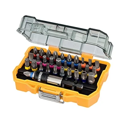 Image de DEWALT Coffret de 32 Embouts Vissage 25mm Robustes et Précis Assortiment avec Porte Embout à Changement Rapide Compatible TSTAK DT7969 QZ