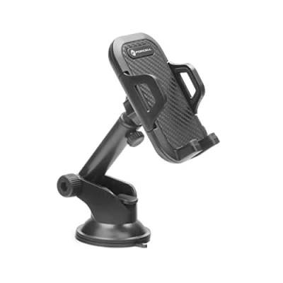 Image de Support Voiture Smartphone 47 à 95 mm Fixation ventouse Rotatif Forcell Noir Neuf