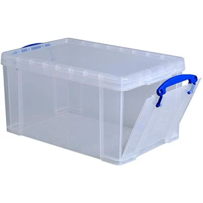 Image de Really Useful Box 3 x 14 litres 395 255 210 mm Open Front Transparent.