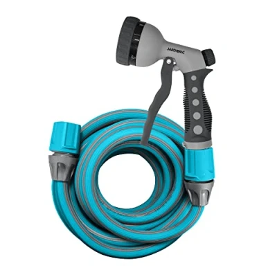Image de Jardibric Set de Tuyau Extensible en Polymère Élastique Système Flexible pour Arrosage Pratique et Sans Contraintes (5 à 15 m).