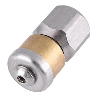 Image de Buse de Nettoyage Rotative 1/4&#039;&#039; BSP pour Lances Nettoyeur Haute Pression en Acier Inoxydable 304 et Laiton