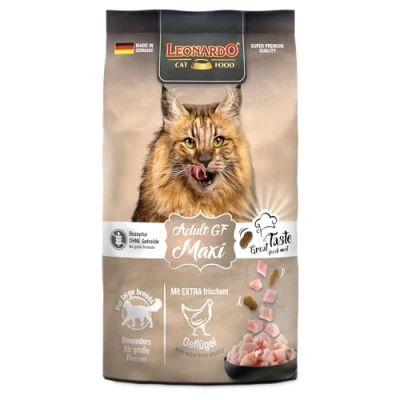 Image de LEONARDO Adult GF Maxi [300g] Nourriture pour Chats sèche sans céréales complète de Grande Race à partir 1 an