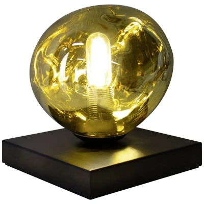 Image de Eco Light Lampe à poser Canopus, doré, Ø 15 cm, verre, 1 x E14
