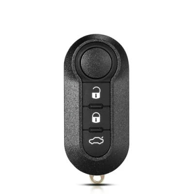 Image de ENERGY01 Coque cle de Voiture Compatible pour Fiat 500, 500L, Bravo, Doblo, Panda, Punto, Stilo, Lancia &amp; Iveco Daily clé télécommande 3 Boutons Lame Modèle SIP22 (Couleur Noire)