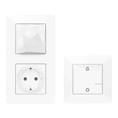 Image de LEGRAND, Valena Life with Netatmo 752196 Kit de démarrage avec passerelle sans fil prise commutable 16 A (3680 W) et commutateur maître « Venir / Marcher », commande locale/par application par