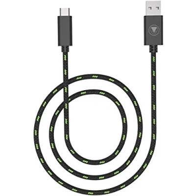 Image de SNAKEBYTE Câble USB Type C 5 Metres Noir Et Vert