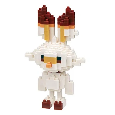 Image de nanoblock NAN21611 Pokemon Scorbunny Flambino Hopplo Building Toy, Multicolored