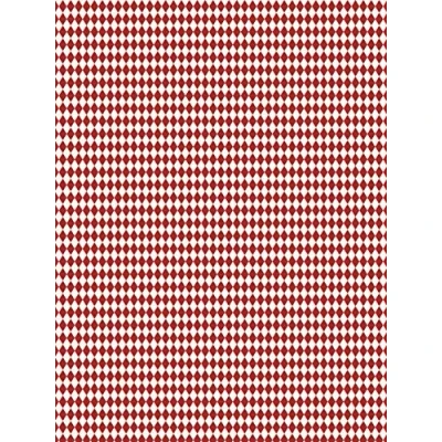 Image de Décopatch FDA738O Une pochette de 20 feuilles 30x40 cm Petits losanges rouges