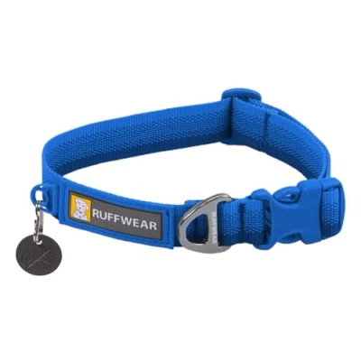 Image de RUFFWEAR Collier pour Chien Front Range, Sangle Tubelok résistante, Anneau de Fixation en Aluminium et Boucle à Ouverture latérale, élégant Durable Blue Pool 14&quot; 20&quot;