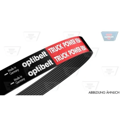 Image de OPTIBELT 10 PK 1705 TM Courroie Poly V Polyester, EPDM (éthylène propylène diène caoutchouc)