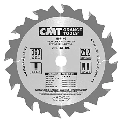 Image de CMT Orange Tools 290,190,12H scie circulaire 190 x 20 2,6 z 12 VTT degrés