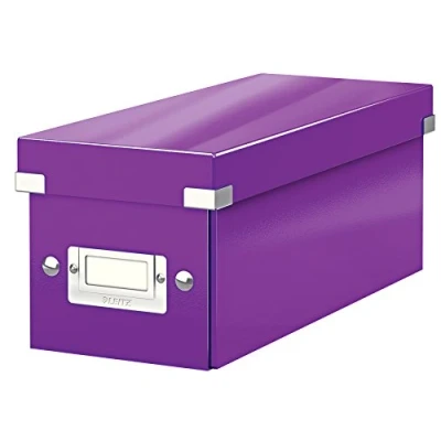 Image de Leitz Wow Click &amp; Store 60410062 Boîte de Rangement pour CD Violet