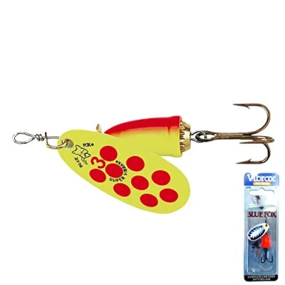 Image de Blue Fox Classique Vibrax 03 Painted Attaquer, Hot Clown