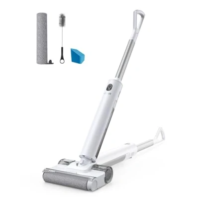 Image de JONR S20 Pro Aspirateur Laveur Sans Fil, Design Plat à 180 avec Autonettoyage, Léger et Nettoyage des Bordures pour Sols Durs Poils d&#039;Animaux