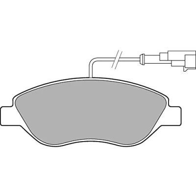 Image de DELPHI LP2299 Jeu de plaquettes frein contact signal d&#039;usure inclus avec tôle anti bruit accessoires ALFA ROMEO: MiTo, FIAT: BRAVO 2