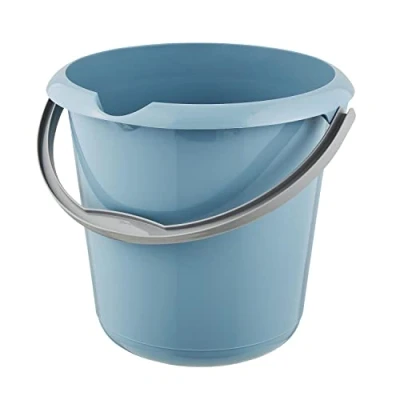 Image de keeeper Seau avec Graduation Intégrée et Poignée Ergonomique, 10 L, Mika, Nordic Blue