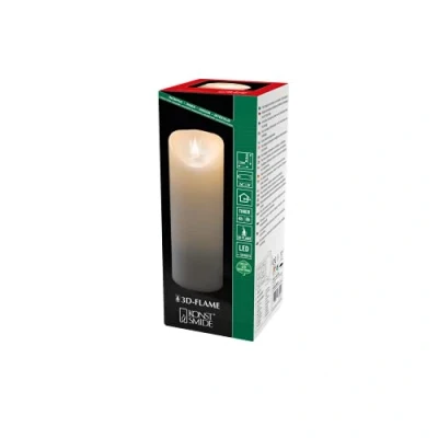 Image de Konstsmide 1833 100 Bougie en Cire à LED, Plastique, 0.1 W, Blanc