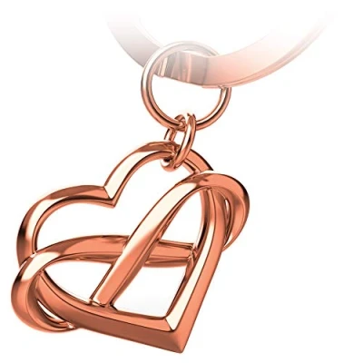 Image de Fabach porte clés en forme de cœur avec symbole infini &quot;Infinite Love&quot; Pendentif pour amie, couple, bonheur Je t&#039;aime toujours, argenté (Argenté) FB_INFILOV_S