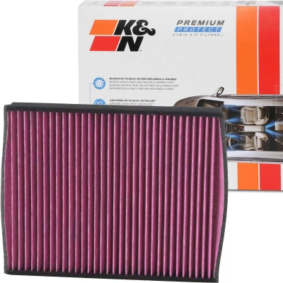Image de K&amp;N Filters DVF5012 Filtre d&#039;habitacle à charbon actif 256 35 carré(e) FORD: FOCUS 3, KUGA 2, C Max VOLVO: V40 3/5 portes