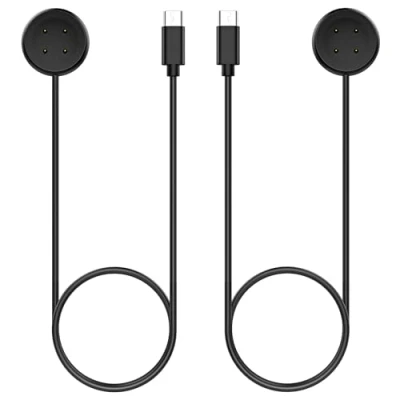 Image de TiMOVO Câble de Chargeur Compatible avec Google Pixel Watch 3/Pixel Watch2&amp;Fitbit Versa4/Versa3/Sense2/Sense/Ace LTE, 2PCS 3,3 Pieds/1M Charge Magnétique à Rapide pour 3