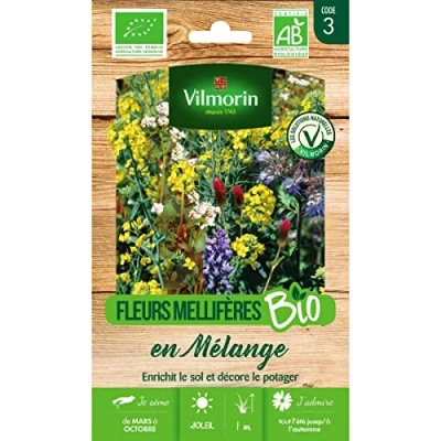 Image de Vilmorin Sachet graines Fleurs Mellifères en mélange pour engrais vert BIO