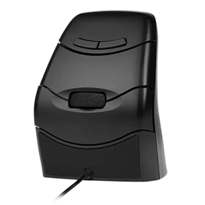 Image de BakkerElkhuizen DXT 3 Wired, Souris de précision Filaire, Verticale, Droite et Gaucher, avec Fil, Noir