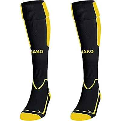 Image de Jako Chaussettes Lazio, Mixte, Stutzenstrümpfe (multicolore) Schwarz/Citro 5 (43 46)