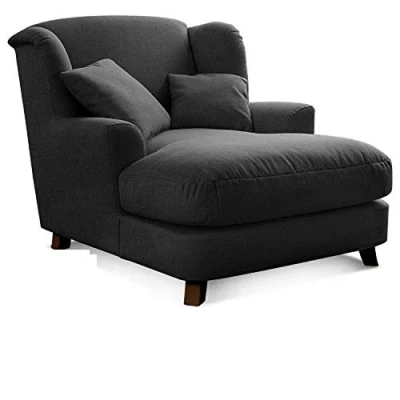 Image de CAVADORE Assado Grand Fauteuil, Tissu structuré, Gris, 145 x 109 104 cm
